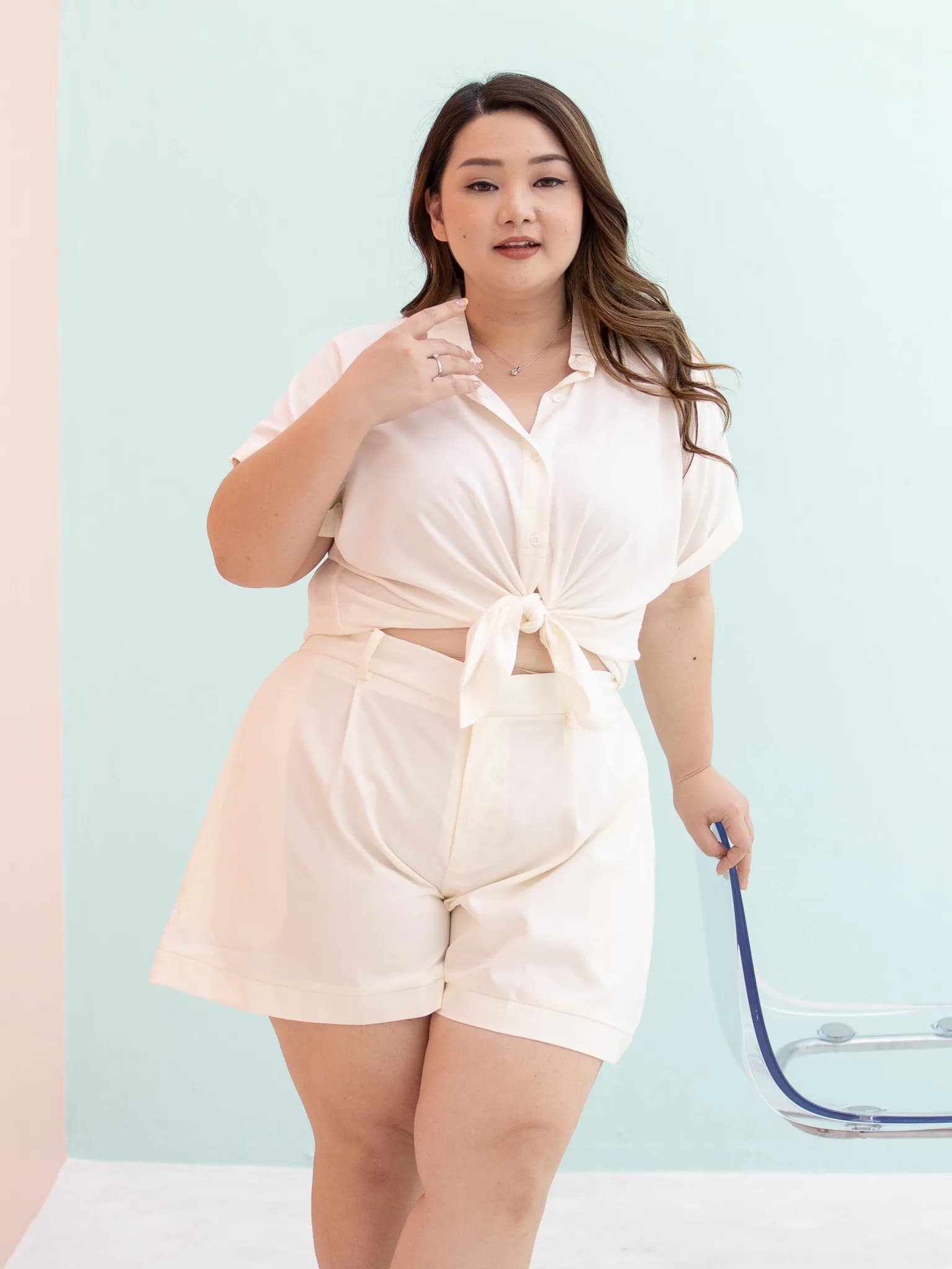 Coco Shorts Pants Broken White