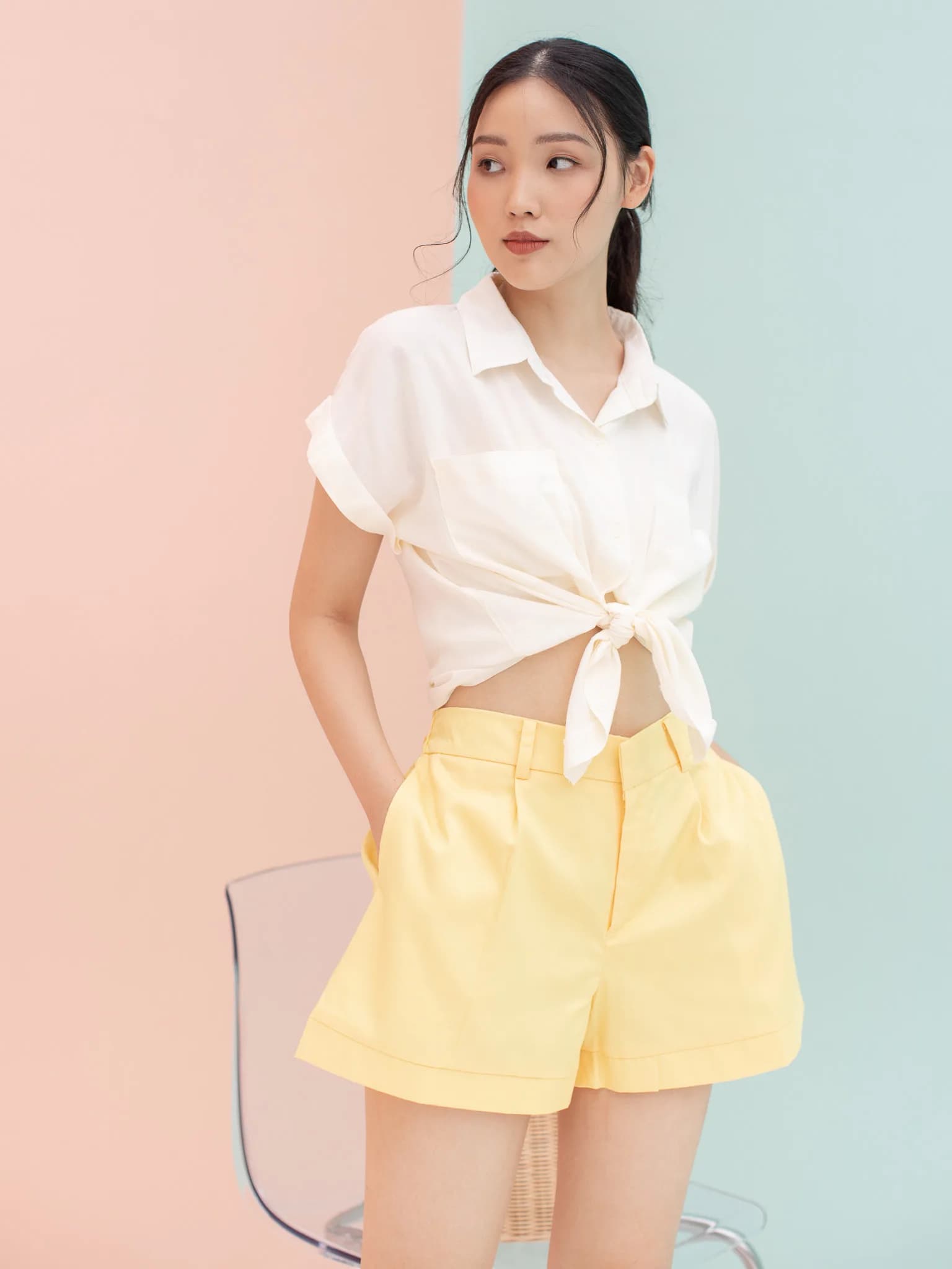 Coco Shorts Pants Yellow