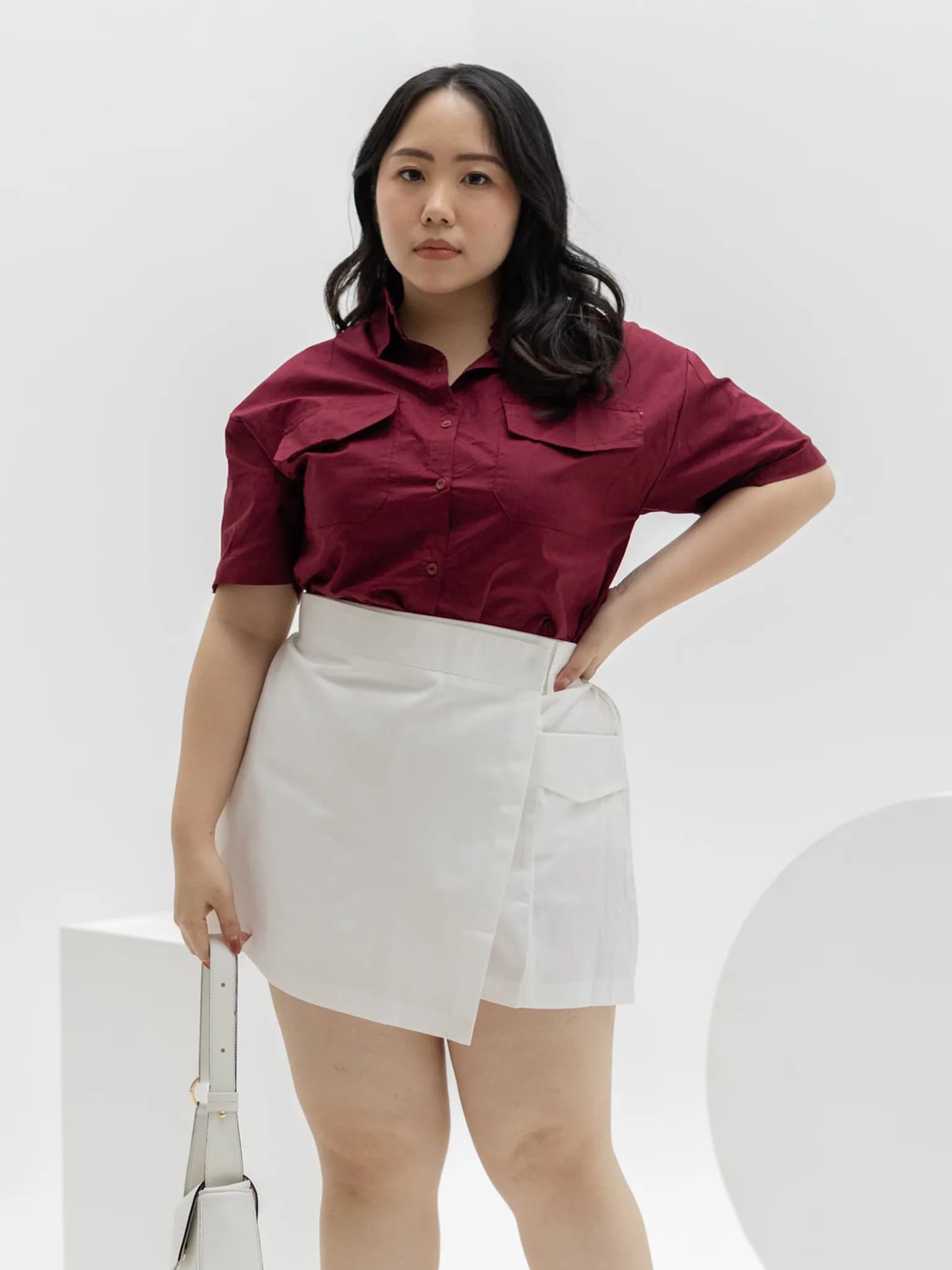 Celine Skort White